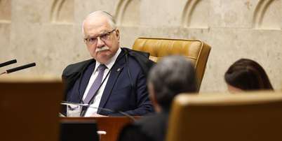 Edson Fachin durante sessão do STF Foto: Alejandro Zambrana/STF
