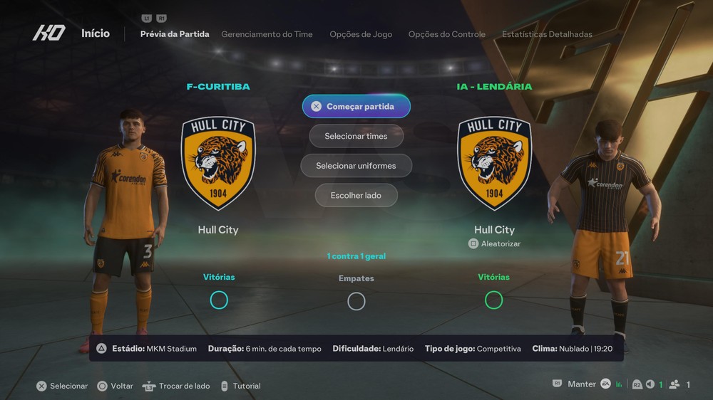 Mantenha o Hull City na Premier League e mire maiores conquistas nas temporadas seguintes no EA FC 27 — Foto: Reprodução/Filipe Curitiba