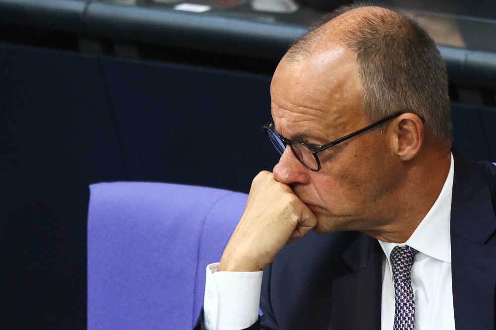 Primeiro-ministro da Alemanha, Friedrich Merz — Foto: Reuters/Liesa Johannssen