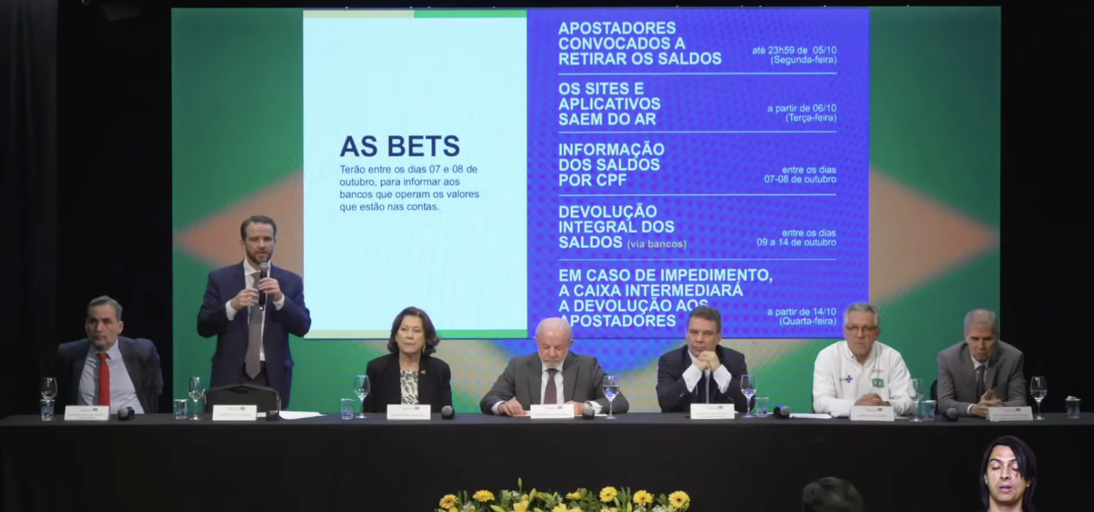 Governo Lula divulgou calendário contra as bets