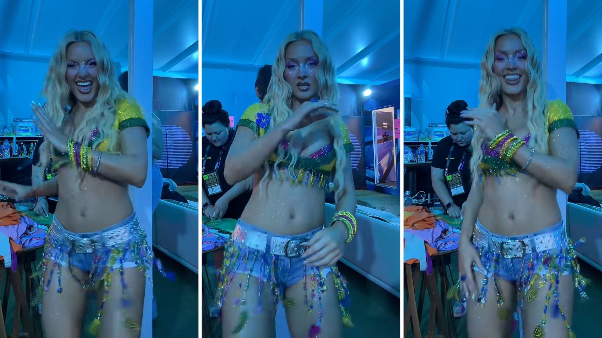 Atração internacional, Zara Larsson faz passinho do Jamal ao som de funk e encanta a web; vídeo