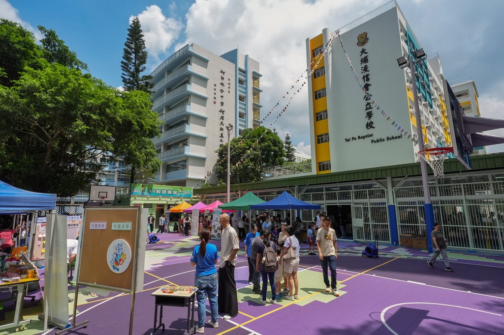 An open day at Tai Po Baptist Public School’s newly renovated campus last month. Photo: Elson Li