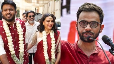 Swara Bhasker and Fahad Ahmad's love story has a Umar Khalid connection. (Pic: PTI, Swara/Instagram)