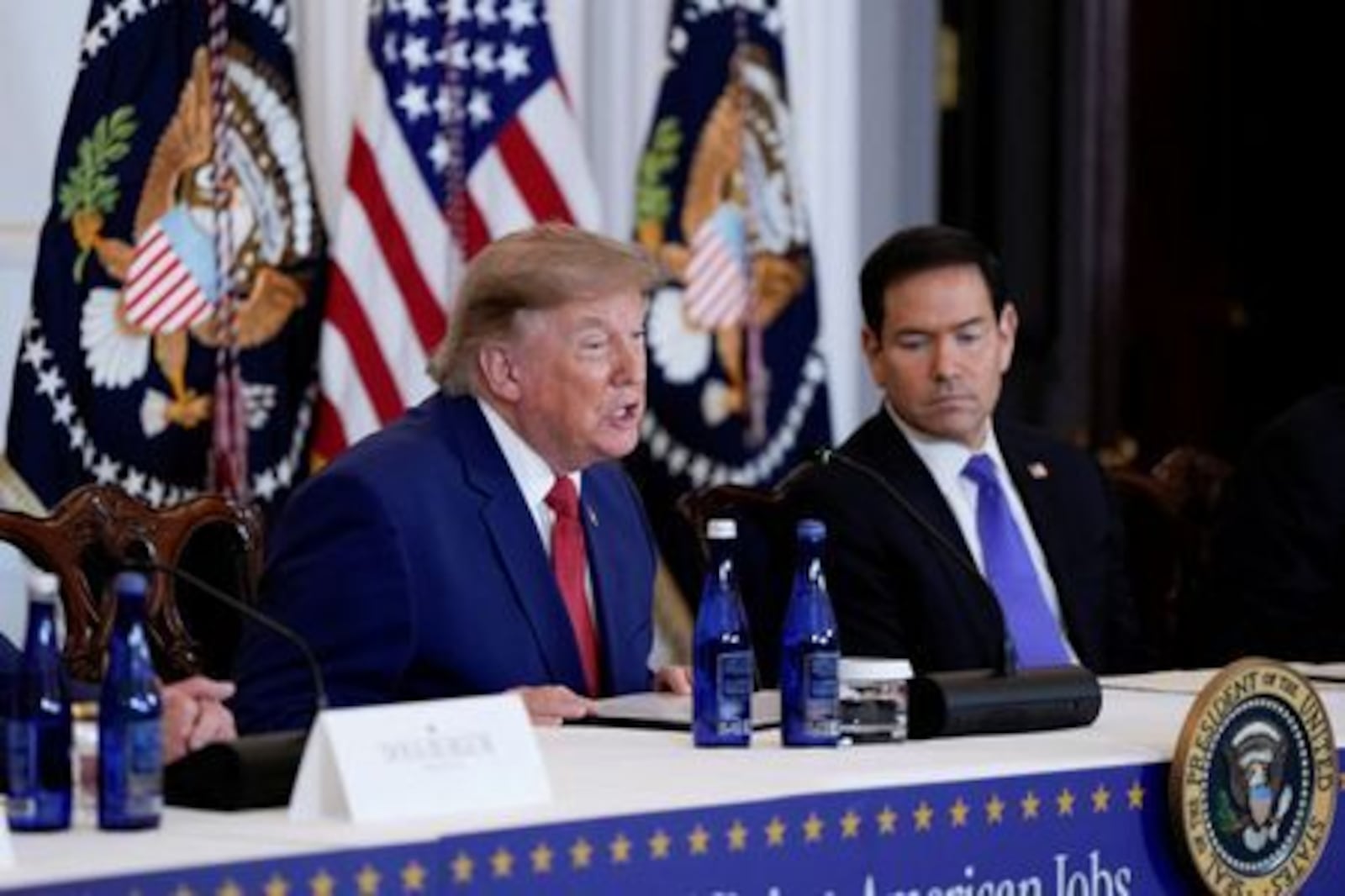 Trump e Rubio participam de evento em Washington 7 de agosto de 2026 REUTERS/Elizabeth Frantz Elizabeth Frantz/REUTERS