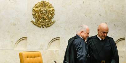 Os ministros Edson Fachin e Alexandre de Moraes no plenário do Supremo Tribunal Federal. Foto: Wilton Junior/Estadão / Estadão