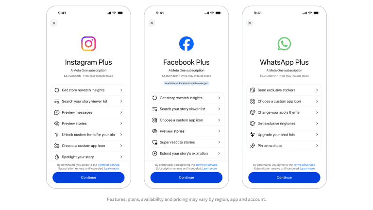Instagram pago? Meta lança planos com links em posts e mais recursos de IA