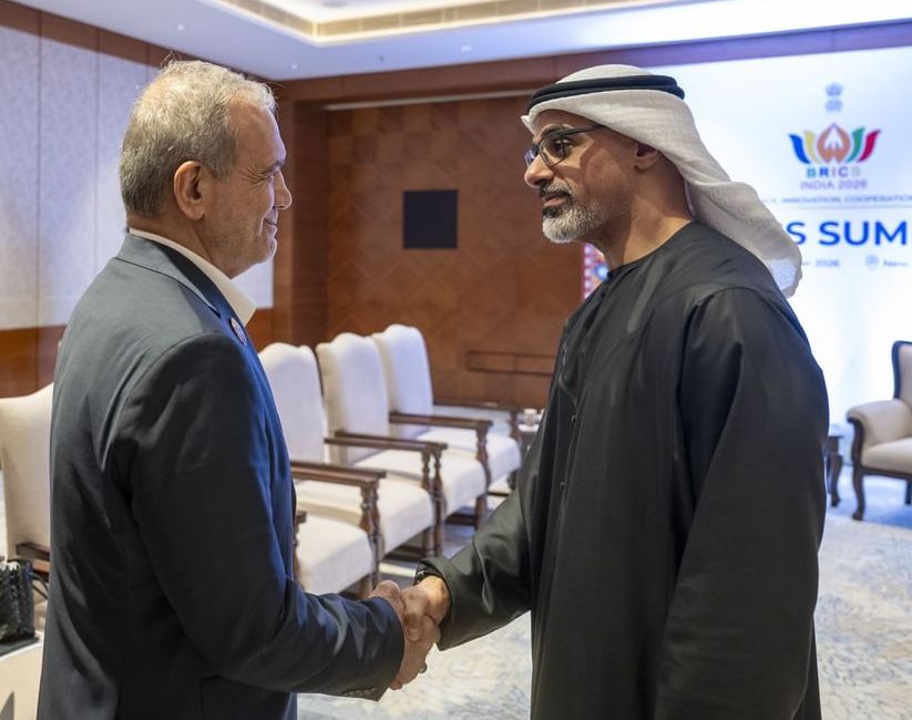 O presidente do Irã e o príncipe herdeiro de Abu Dhabi discutem 'estabilidade regional'