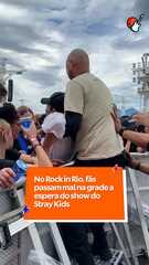 No Rock in Rio, fãs passam mal na grade a espera do show do Stray Kids