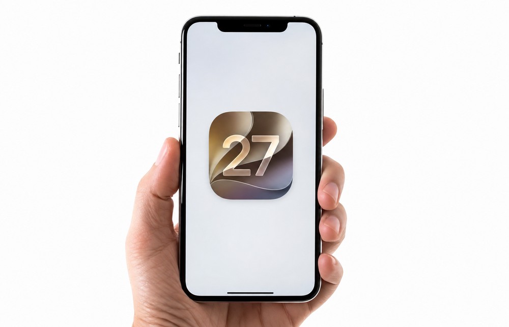 Apple libera iOS 27: saiba como baixar a nova atualização do iPhone — Foto: Reprodução/Vecteezy/Apple/Editada com IA