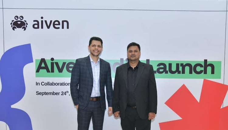 Left Ken Manuja, APAC Sales Leader, Aiven. and Right Pranay Shree, India Partner Leader, Aiven