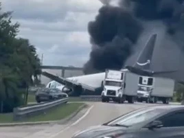 A Amazon suspende a parceria com a companhia aérea de carga após o acidente
