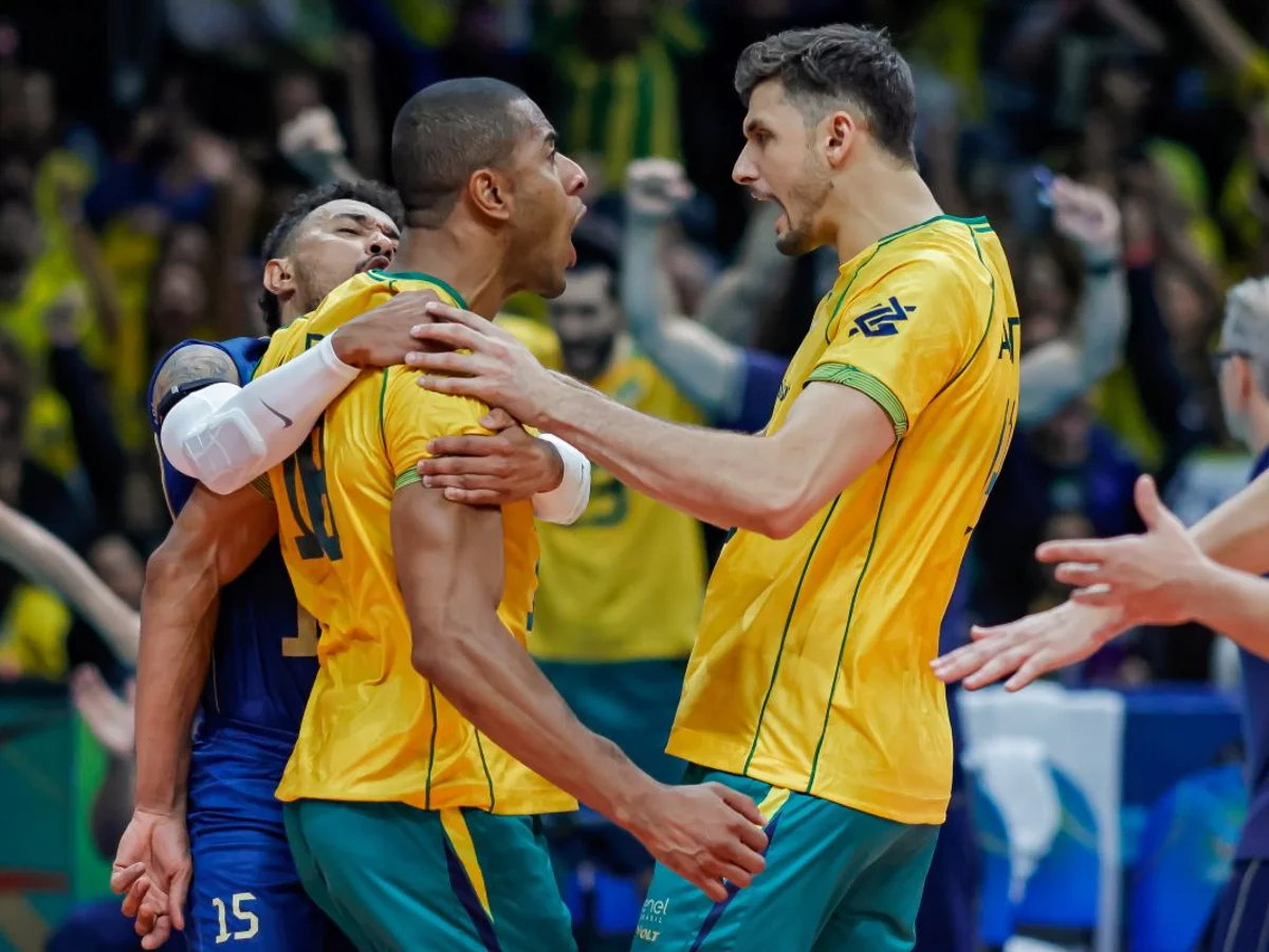 Vôlei: Brasil vence a Colômbia por três sets a zero e reassume liderança