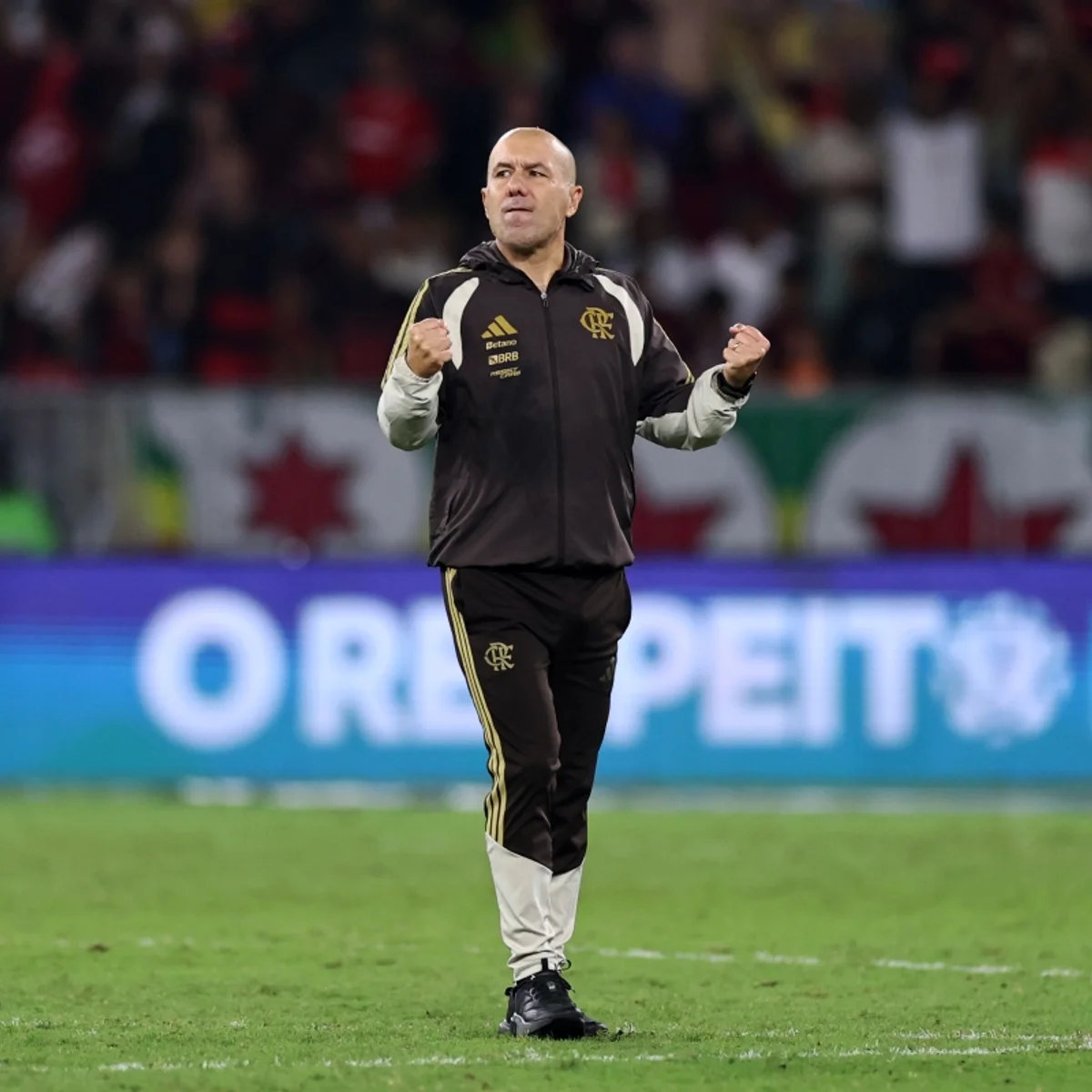 Leonardo Jardim elogia torcida do Flamengo e critica gramado do Maracanã