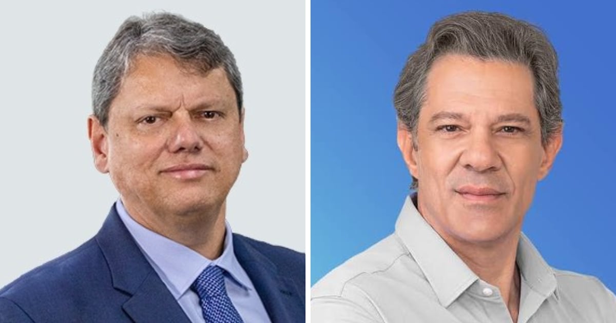 Real Time: Tarcísio tem 53% das intenções de voto no 1° turno em São Paulo; Haddad tem 36%