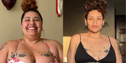 Aila Menezes mostra antes e depois de bariátrica Foto: Reprodução/Instagram