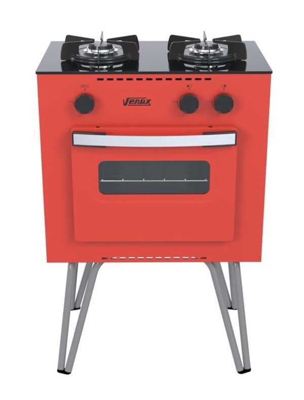 Fogao 2 Bocas Venax Mini Cook Vermelho
