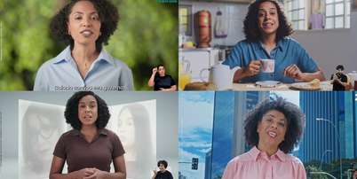 As atrizes nos programas eleitorais de Lula, Flávio e Caiado: tentativa de fazer a eleitora se identificar com a mensagem Foto: Reproduções/TV